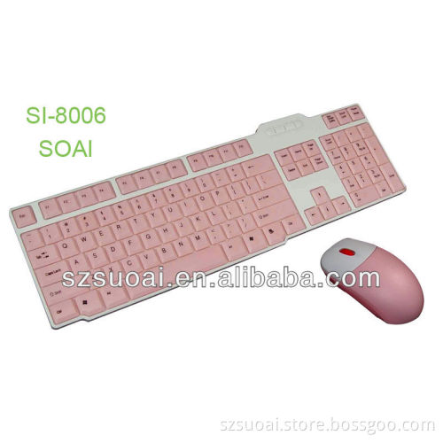 pink mini wireless keyboard mouse combo